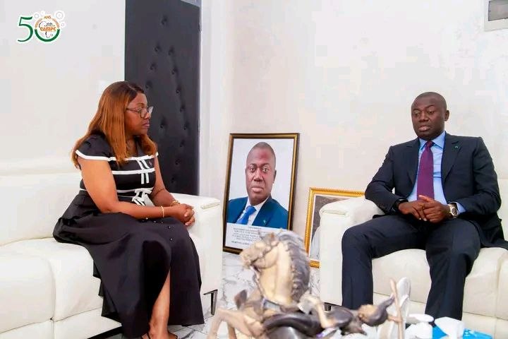 Image 2 - 🤝 🇬🇦 Le CAMPC a eu l’honneur d’accueillir Mme Laurence NDONG, Ministre de la Fonction Publique et du Renforcement des Capacités du Gabon, Administrateur du CAMPC, dans le cadre d’une visite de travail du 06 au 09 mai 2026.  Au cours de son séjour, Mada
